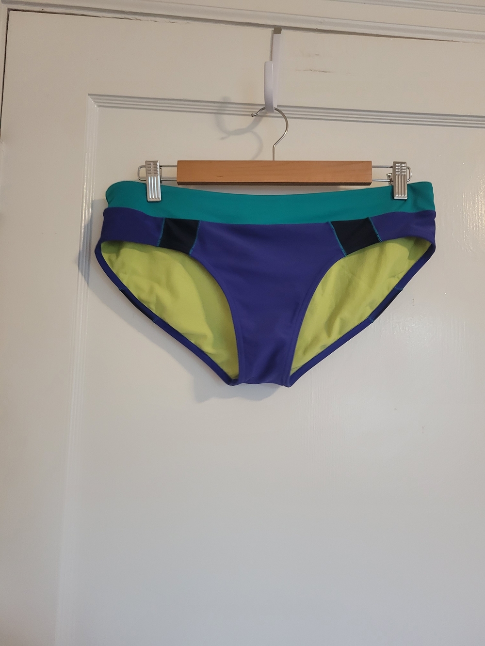 Women’s Prana Colorblock Bikini Bottom in Teal & Purple